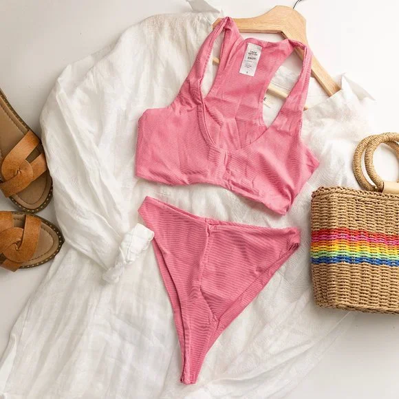 Naked wardrobe ribbed bikini set - Picture 1 of 3